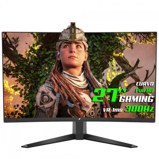 Monitor Gamer SuperFrame UltraX, 27 Pol, Curvo, Full HD, Fast VA, 1ms, 300Hz, FreeSync/G-Sync
