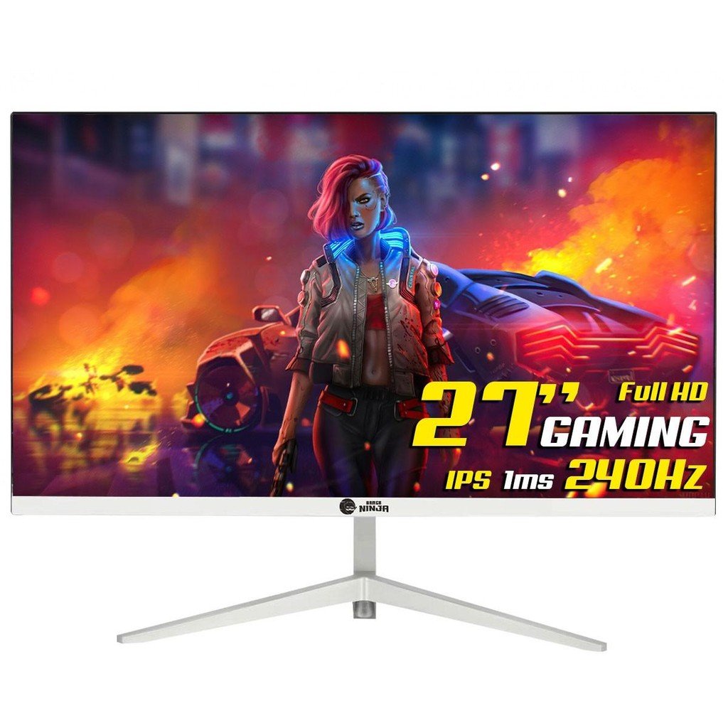 Monitor Gamer Ninja Tenseigan, 27 Pol, Full HD, IPS, 1ms, 240Hz, HDR, FreeSync, HDMI/DP, White, MGN-007-27W