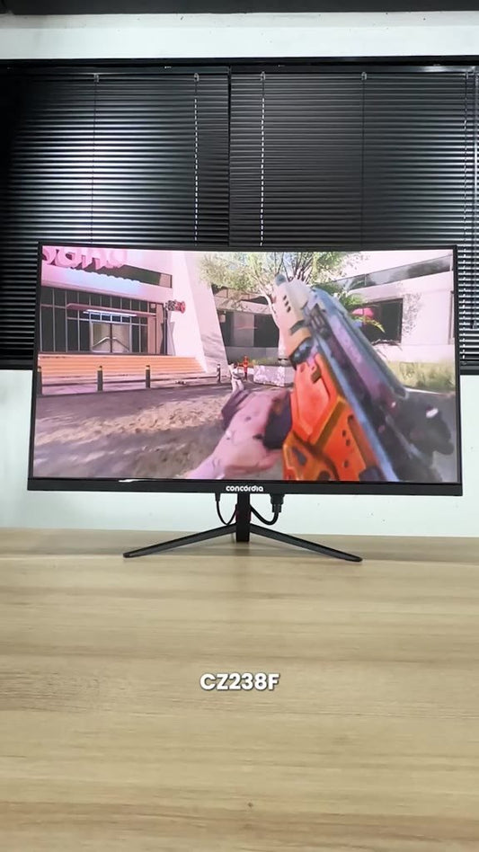 Monitor Concórdia Gamer Curvo CZ238F 23.8" 165hz LED Full HD HDMI DP USB SRGB 99% Freesync Premium