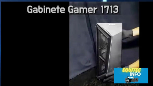 Gabinete Gamer GB1713 com 4 Fans RGB Inclusas Lateral de Vidro Temperado + Filtro de Ar + Fita Led